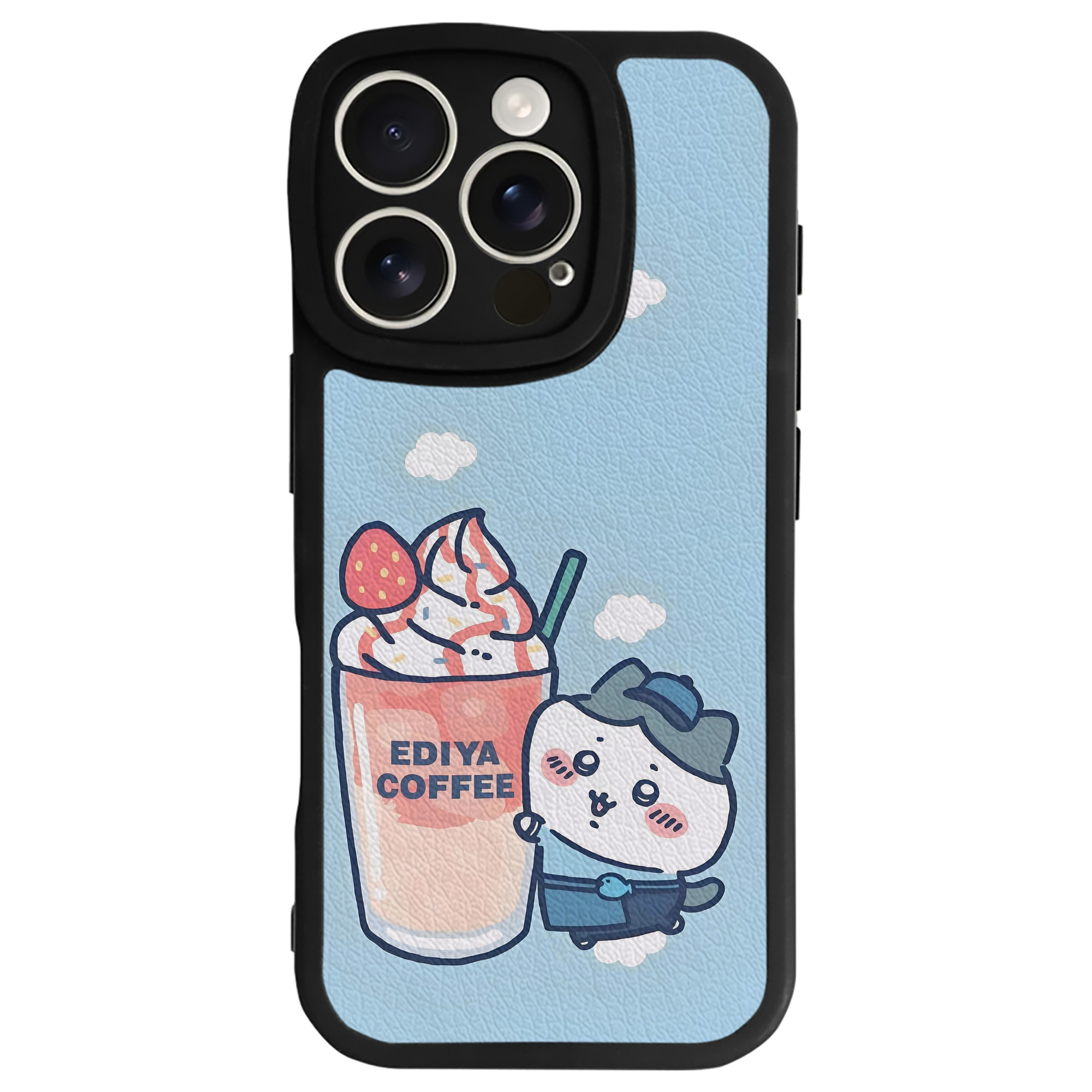 （画像用） ちいかわ Chii-kawa 【iPhone 16シリーズ対応】シリコンスマホケース（レザー調） 材質：シリコン